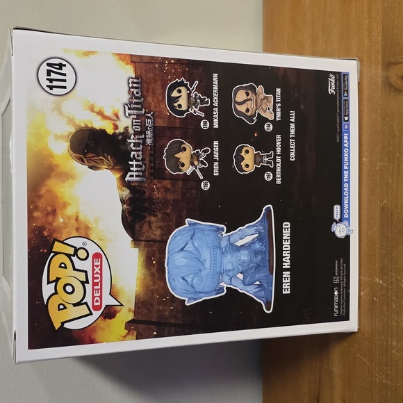 Funko Pop Deluxe Eren Hardened Blue Vinyl Figure - Picture 3 of 6